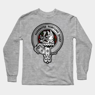 Clan MacKinnon Crest & Tartan Long Sleeve T-Shirt